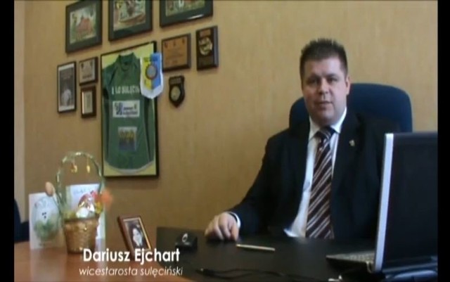 Zdjęcie z klipu wyborczego Dariusza Ejcharta