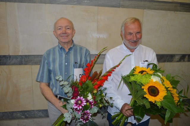 Laureaci nagród: Marek Maciąg i Stanisław Henryk Kowalczyk.