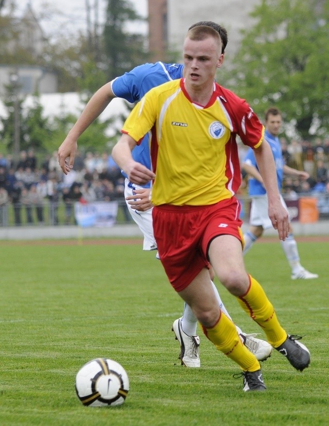 Łukasz Szymański zdobył dwa gole dla Bałtyku.