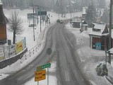 Zakopane. Na drogach "szklanka". Jezdnie zalodzone. Jest bardzo ślisko i niebezpiecznie 