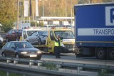 Wypadek na DK86 w Sosnowcu. Trasa do Katowic zablokowana całkowicie