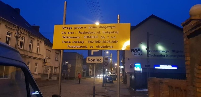 Tablice informacyjne stanęły na ulicy Bydgoskiej. W...