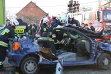 Strażacy ratują rannych w wypadku. Pięć jednostek z gminy Liszki na wspólnych ćwiczeniach [ZDJĘCIA]