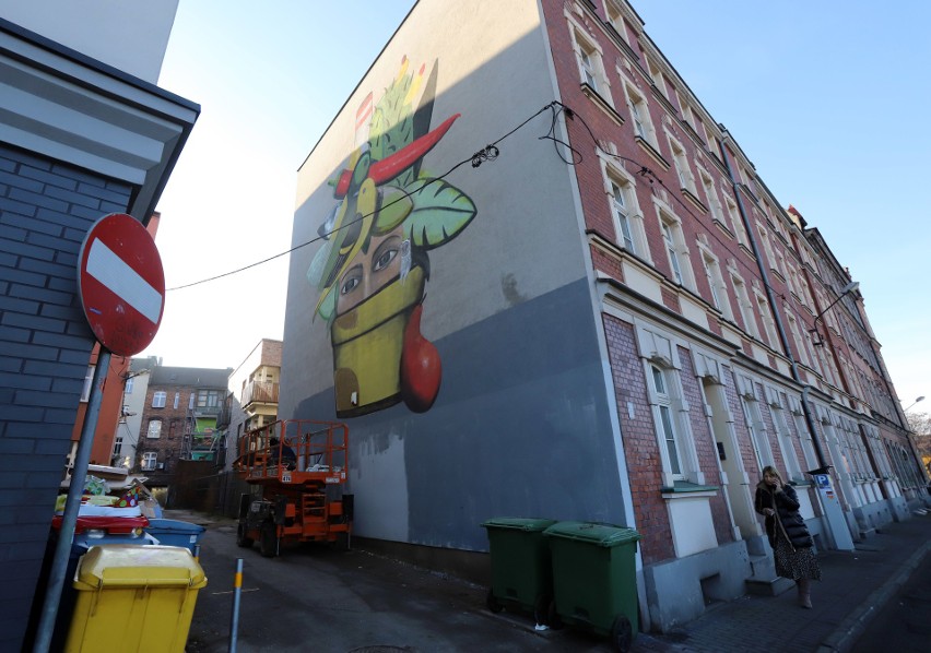 Nowy mural w Katowicach powstał przy ulicy Kordeckiego....