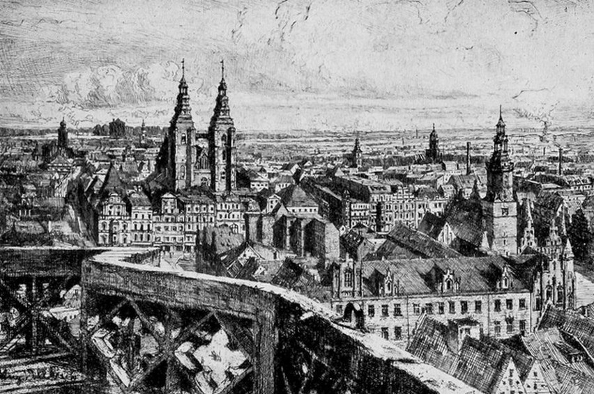 Lata 1890-1910 - panorama Starego Miasta z Rynkiem na...