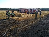 Dwa groźne pożary. Paliło się ściernisko w Jerzkowicach i Barnowcu (zdjęcia)