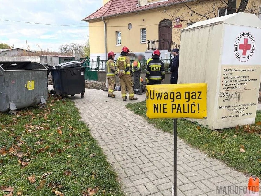 Uszkodzony gazociąg w Opolu.