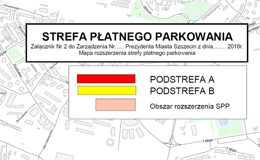 Zobaczcie, jak ma zwiększyć się Strefa Płatnego Parkowania w Szczecinie