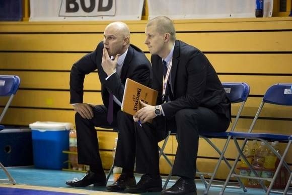 Marek Łukomski (po prawej) wcześniej był asystentem trenera Rosy Radom.