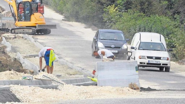 Na razie prace wykonywane są przy ruchu samochodwym