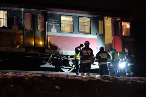 W Przemyślu na wysokości ulicy Buszkowickiej pociąg jadący...