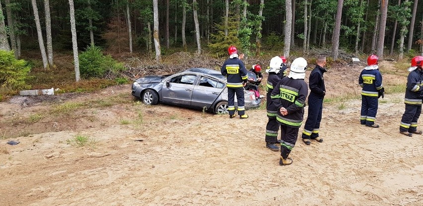 Kolizja na drodze wojewódzkiej 214 w sobotę rano 11.08.2018