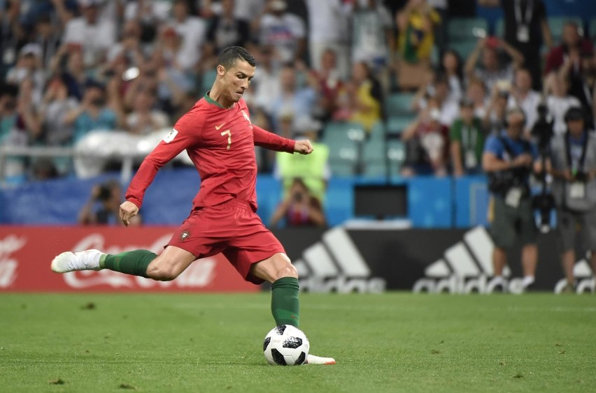 MŚ 2018. Cristiano Ronaldo strzelił gola w meczu Portugalia...