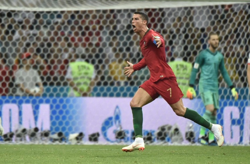 MŚ 2018. Cristiano Ronaldo strzelił gola w meczu Portugalia...