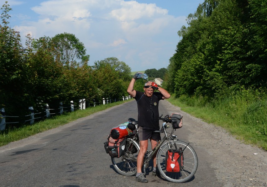 Niezwykła wyprawa radomskiego rowerzysty Zygmunta Szczepanka po Ukrainie