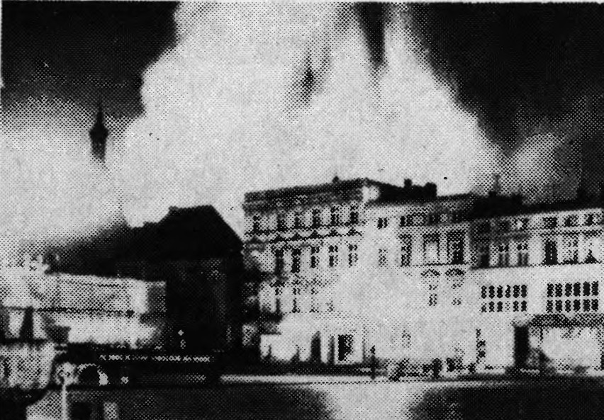 Pożar magazynów w centrum Bydgoszczy