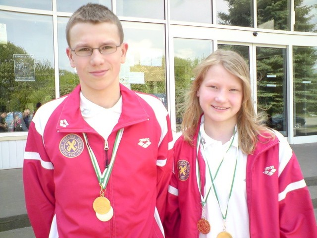 Daniel Rzadkowski (z lewej) i Diana Sokołowska to wielkie nadzieje naszego pływania