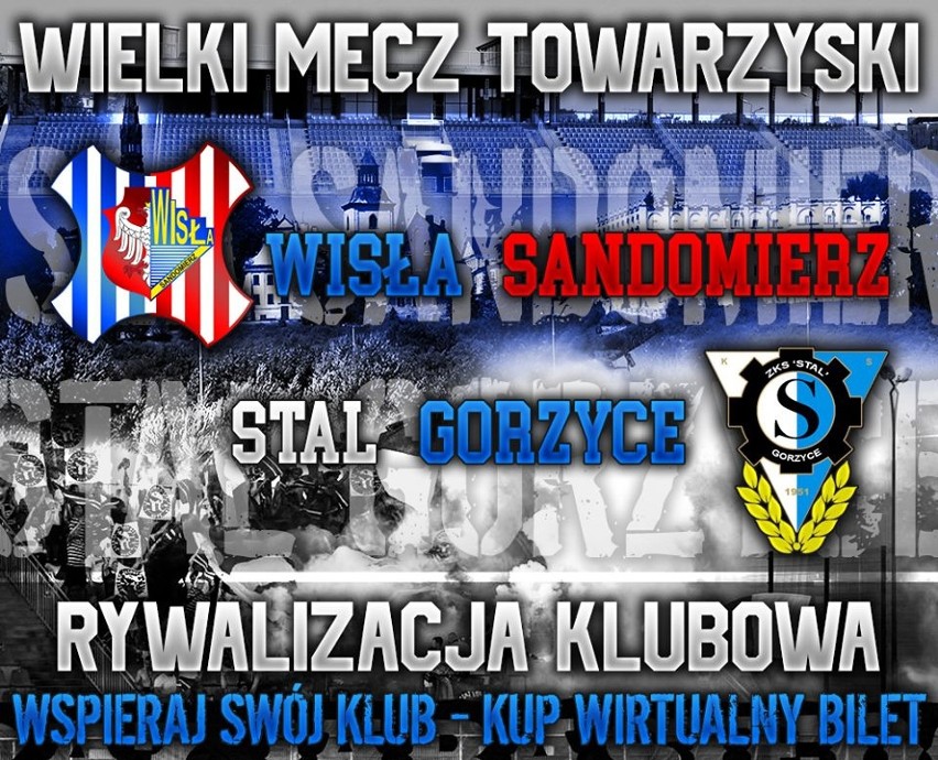 Wielki mecz towarzyski Wisła Sandomierz - Stal Gorzyce. Kibice wspierają sandomierski klub. Jest blisko 4 tysiące złotych!