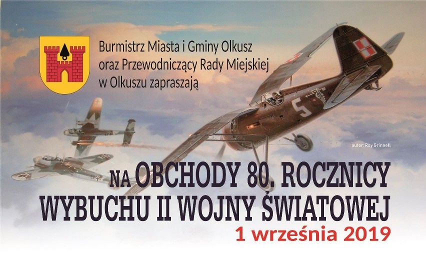 Olkusz. Obchody 80. rocznicy wybuchu II wojny światowej oraz zlot militarny