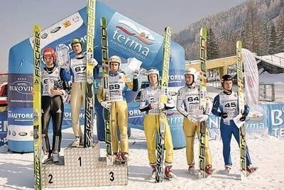 Na podium najlepsi zawodnicy I konkursu PK w Zakopanem Fot. Zdzisław Karaś