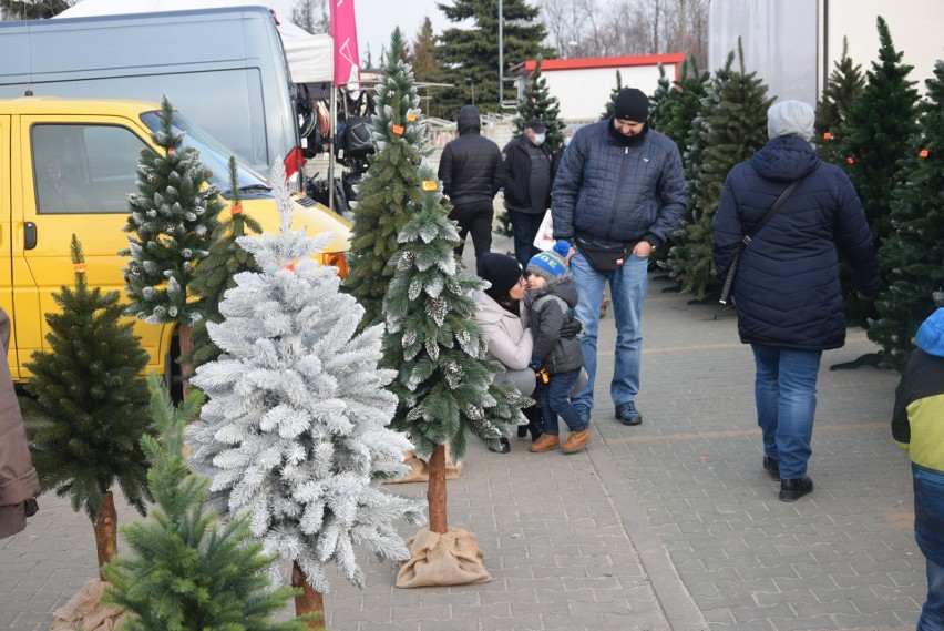 Duży ruch panował w sobotę, 4 grudnia na targu w Szydłowcu....