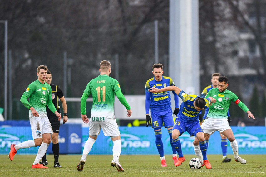 Radomiak - Arka Gdynia. 0:0. 6.12.2020. Żółto-niebiescy mimo kilku dogodnych okazji nie zdołali pokonać bramkarza gospodarzy