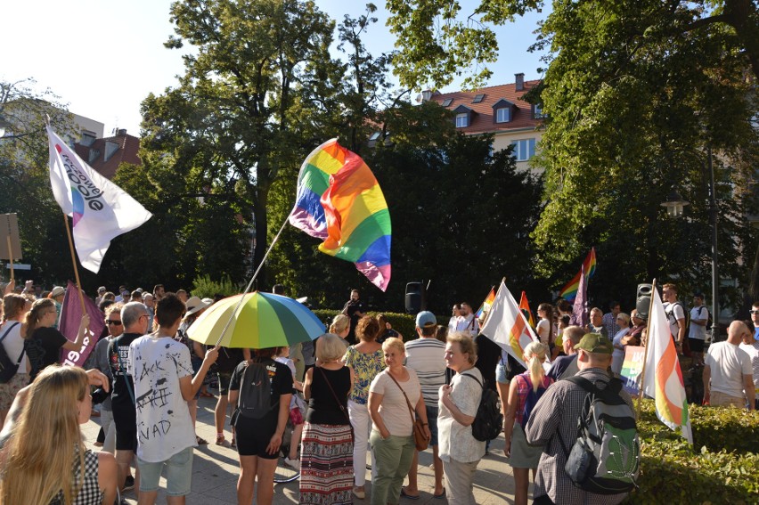 Demonstracja w Opolu po wydarzeniach w Białymstoku...