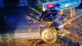 Wypadek w Mieszkowicach: samochów uderzył w słup