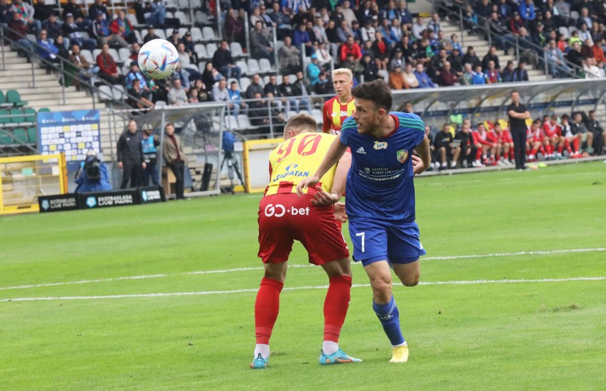 Miedź Legnica - Korona Kielce 2:2. Miedź dwa razy prowadziła, ale znów nie wygrała (SKRÓT, BRAMKI, GOLE, WIDEO, ZDJĘCIA)