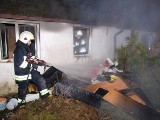 Pożar domu w Borzysławiu [zdjęcia]