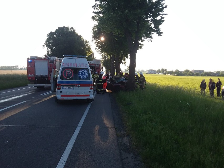 Śmiertelny wypadek na drodze krajowej 22 w Jeziorkach 10.06.2021 r. Zginęła 24-letnia chojniczanka