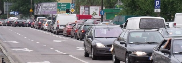 Problemy z wyjazdem z miasta zaczynają się już na ulicy Kopernika