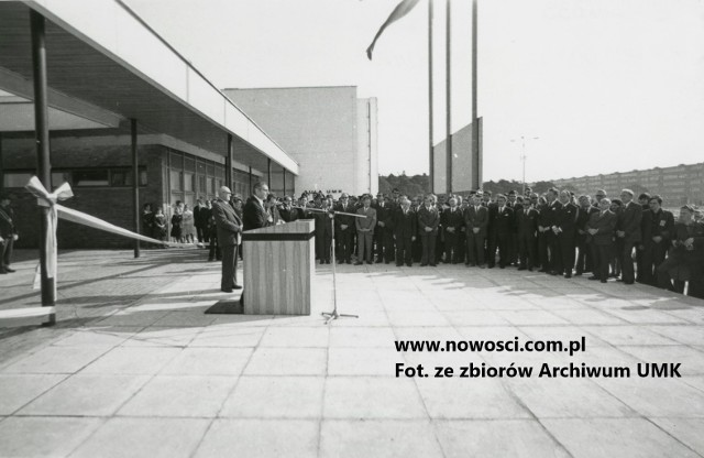 Otwarcie miasteczka uniwersyteckiego na Bielanach, Toruń 2października 1973 r.