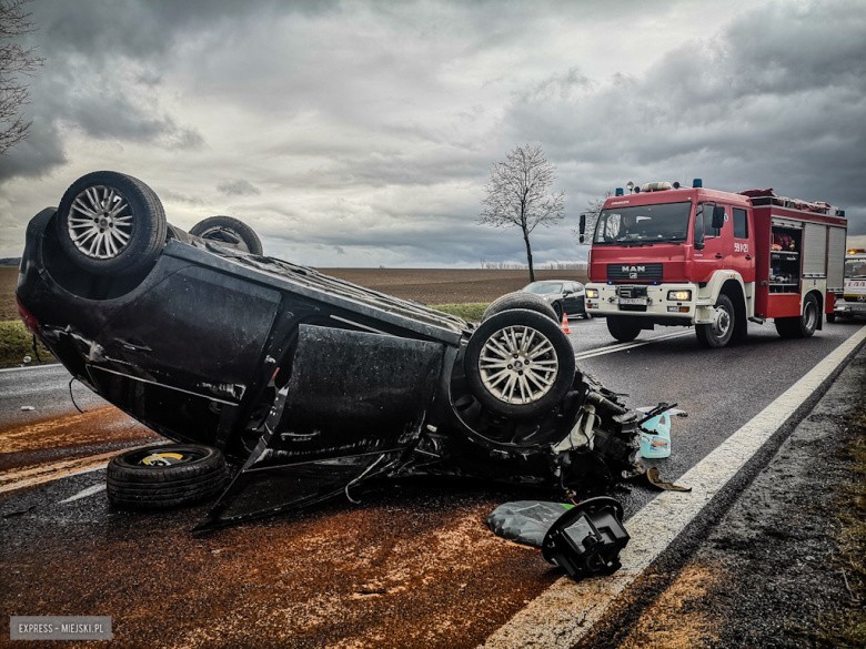Wypadek na drodze krajowej nr 8 w Ząbkowicach Śląskich