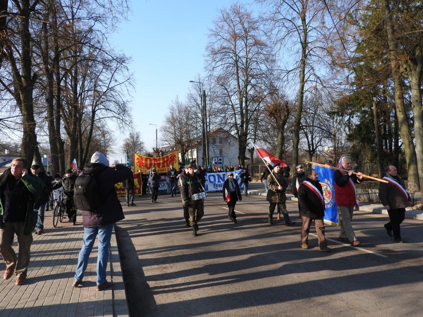 Tak wyglądał I Marsz Żołnierzy Wyklętych w Hajnówce i...