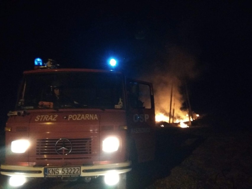 Pożar traw w Nowym Sączu i wielu miejscowościach Sądecczyzny