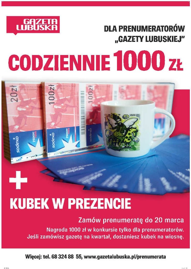 Konkurs startuje w kwietniu, ale prenumeratę pocztową zamówisz tylko do jutra - 20 marca.