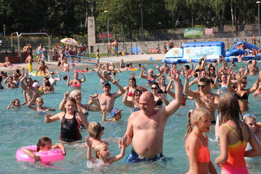 Aqua aerobik i inne atrakcje Kąpieliska Leśnego w Gliwicach ZDJĘCIA