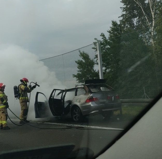 Na trasie S3 pomiędzy Sulechowem, a Świebodzinem zapalił się...