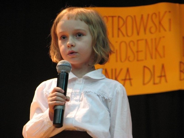 Dominika Gorczyńska zajęła drugie miejsce w kategorii artystów w wieku 5-6 lat.