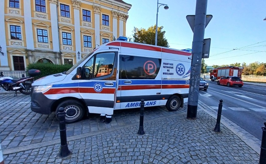 Wypadek przy Hali Targowej we Wrocławiu 9.09.2021