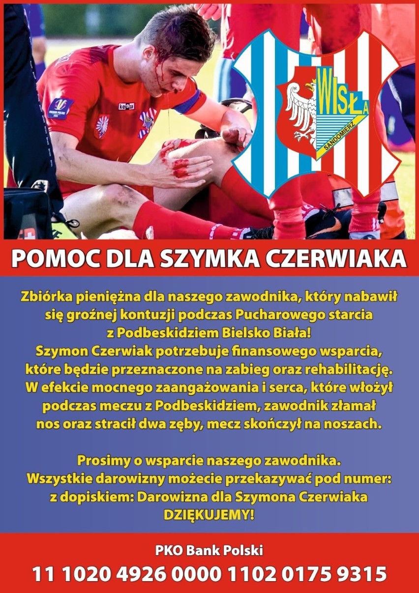 Klub prosi o pomoc dla piłkarza. Podczas meczu doznał poważnej kontuzji