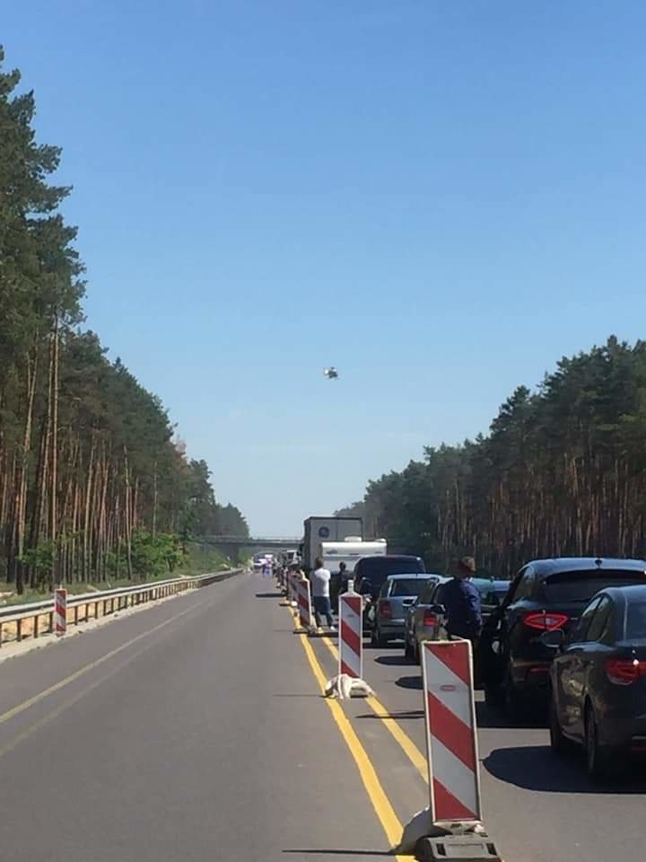 5 samochodów zderzyło się na trasie Goleniów - Szczecin