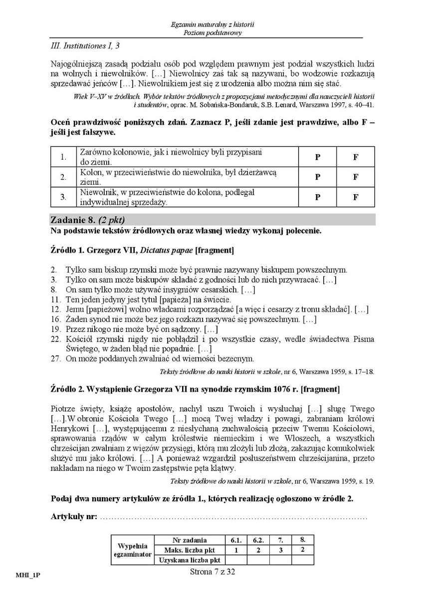 Stara matura 2016: HISTORIA podstawa [ODPOWIEDZI, ARKUSZ...