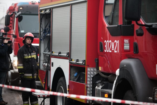 Na miejscu wypadku są już strażacy.