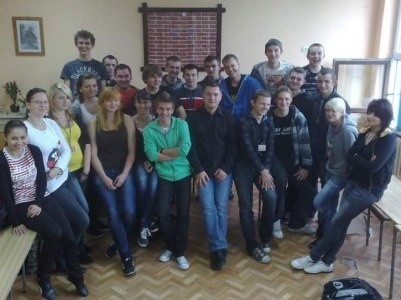 Uczestnicy warsztatów w Oleśnie.