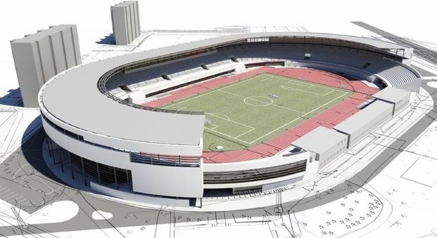 Tak ma wyglądać stadion PCLA według koncepcji przygotowanej...