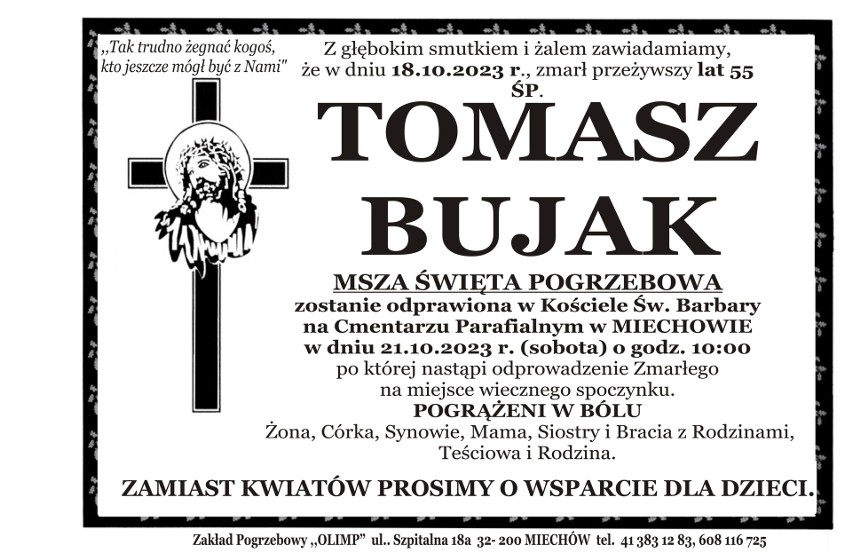 Miechów. Nie żyje radny Tomasz Bujak. Jeszcze we wtorek głosował na sesji...
