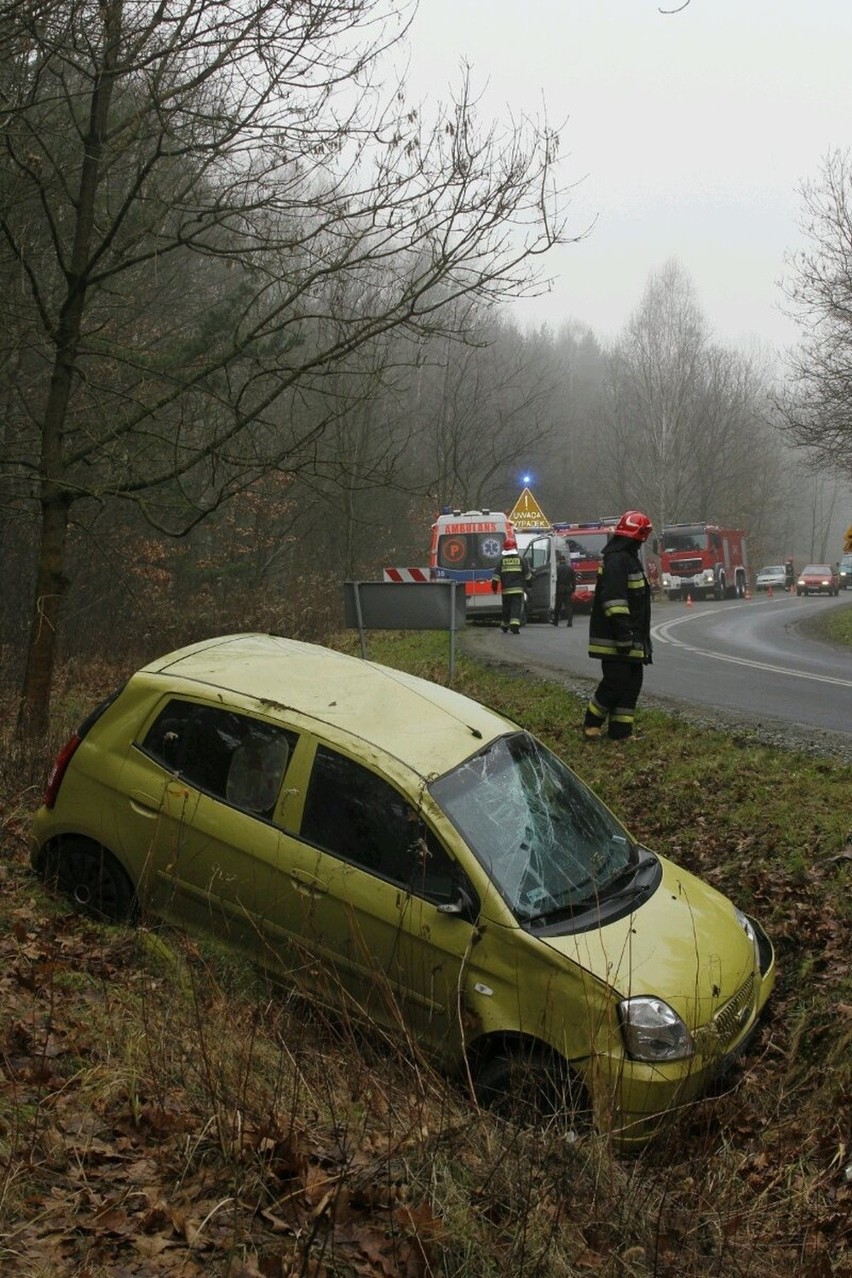 Wypadek pod Miłoszycami - 12.12.2013