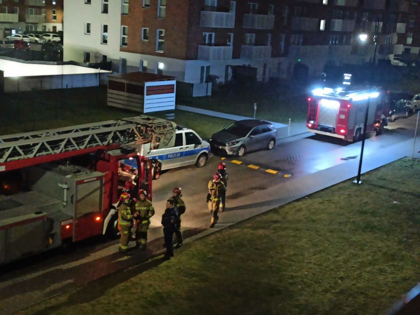 Nietypowa interwencja policji i straży pożarnej na Polesiu w Łodzi. Goście zamknęli gospodarza w mieszkaniu... ZDJĘCIA